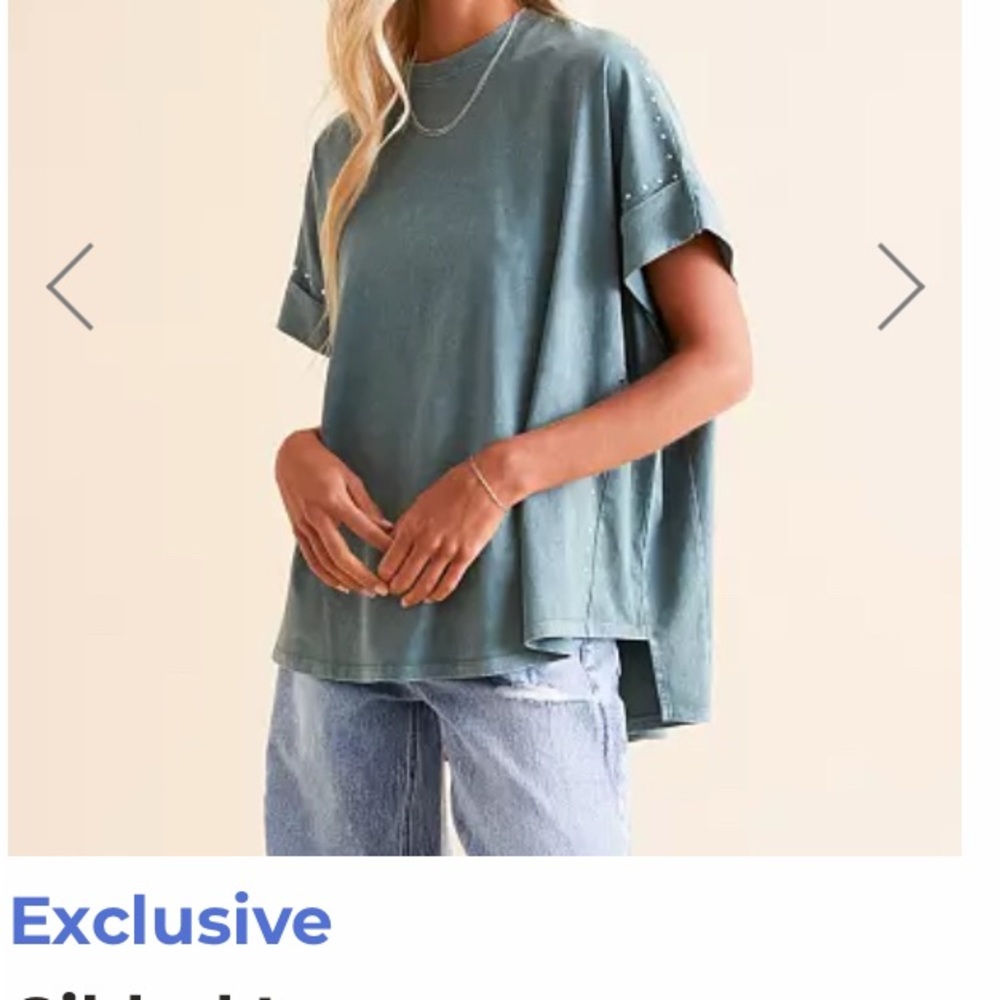 Women's Gilded Intent Studded Boxy T-Shirt